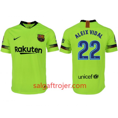 FC Barcelona Fodboldtrøjer ALEIX VIDAL 22 Udebanesæt 2018/19 Kort ærmer FC Barcelona Fodboldtrøjer ALEIX VIDAL 22 Udebanesæt 2018/19 Kort ærmer